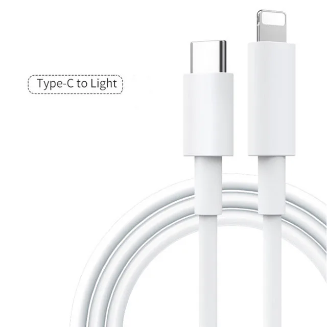 For iPhone 11 USB-C To Lighting Cable Charger 18W Fast Charging USB C cable For Iphone 12 Mobile Phone data wire, White
For iPhone 11 USB-C To Lighting Cable Charger 18W Fast Charging USB C cable For Iphone 12 Mobile Phone data wire, White