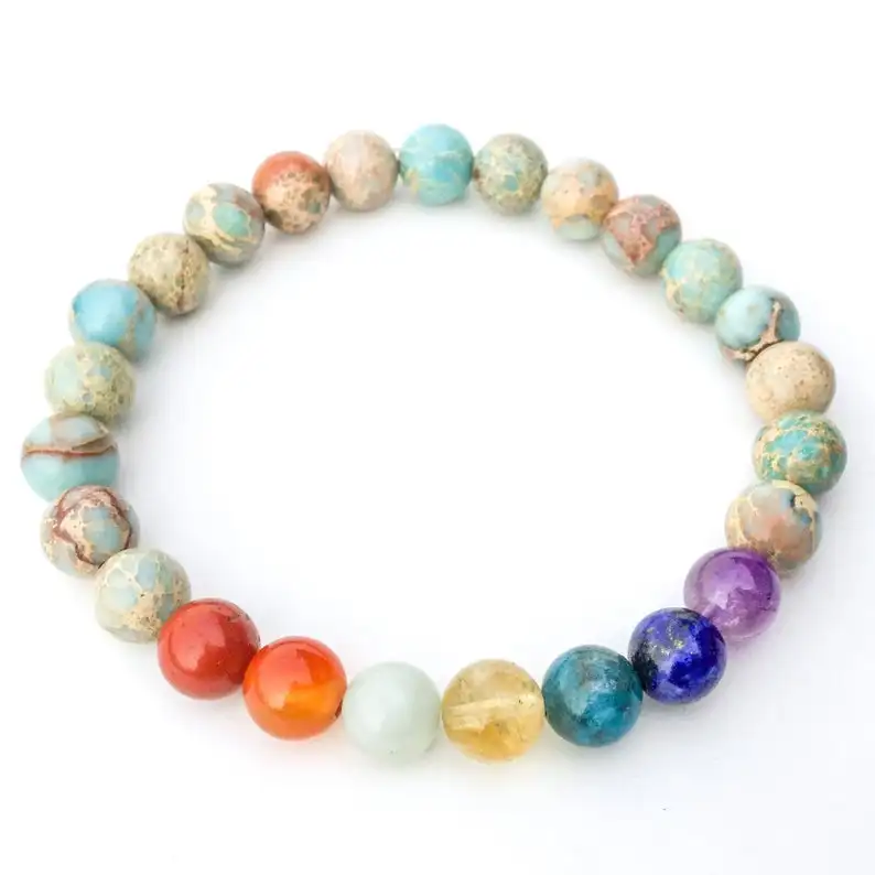 Wholesale New 7 Chakra Healing Bracelet Design Chakra Beaded Bracelet Handmade With Natural Gemstones Gift For Her/His
Wholesale New 7 Chakra Healing Bracelet Design Chakra Beaded Bracelet Handmade With Natural Gemstones Gift For Her/His