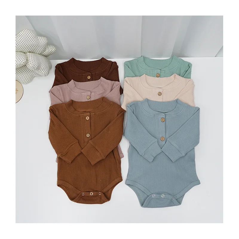 Customize Newborn Autumn Ribbed Long Sleeve Baby Rompers Bodysuit Neutral Baby Clothes
Customize Newborn Autumn Ribbed Long Sleeve Baby Rompers Bodysuit Neutral Baby Clothes