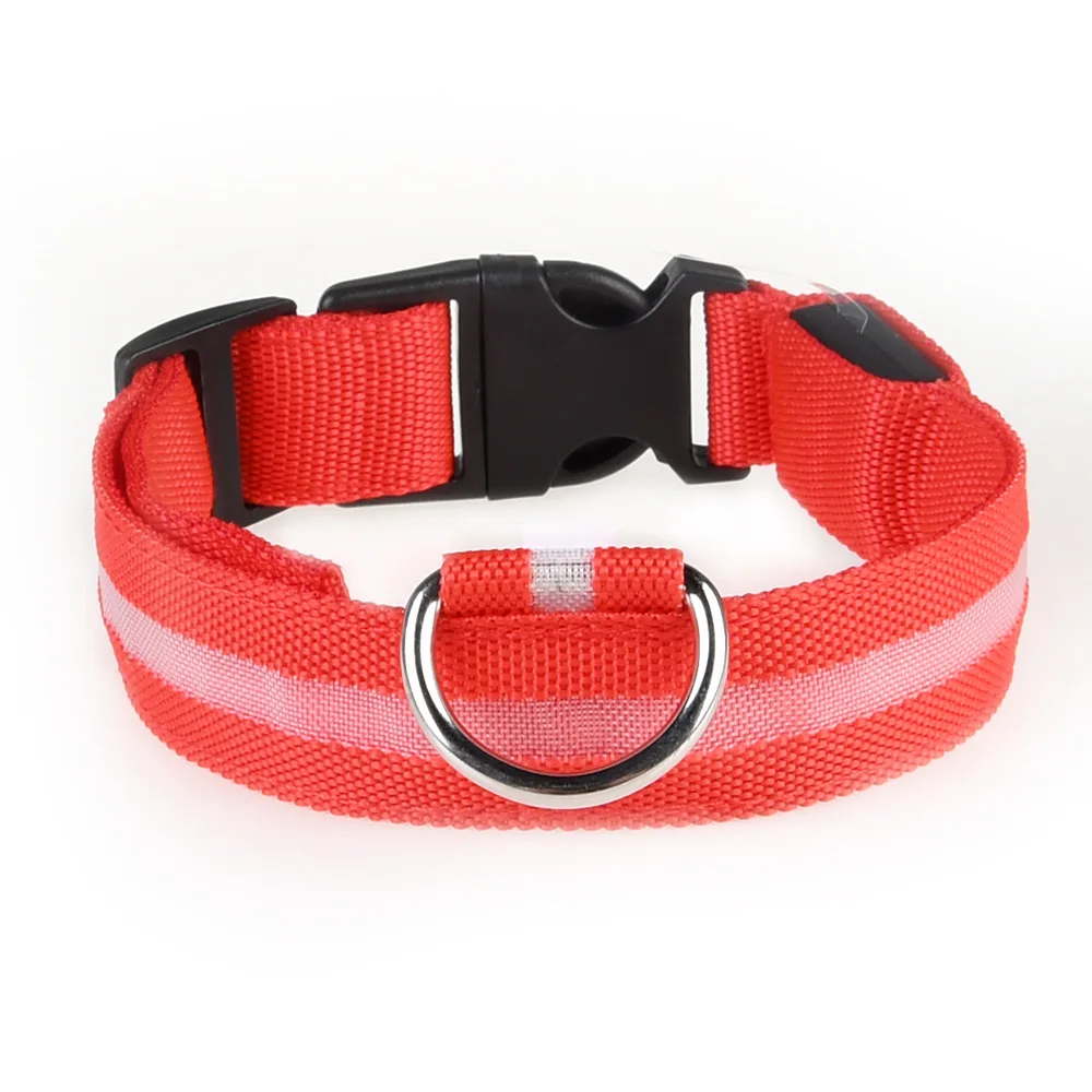 Battery Nylon LED Pet Dog Collar Night Safety Flashing Glow For Dogs Pet Supplies Collars for Small Dogs Cats, As picture
Battery Nylon LED Pet Dog Collar Night Safety Flashing Glow For Dogs Pet Supplies Collars for Small Dogs Cats, As picture