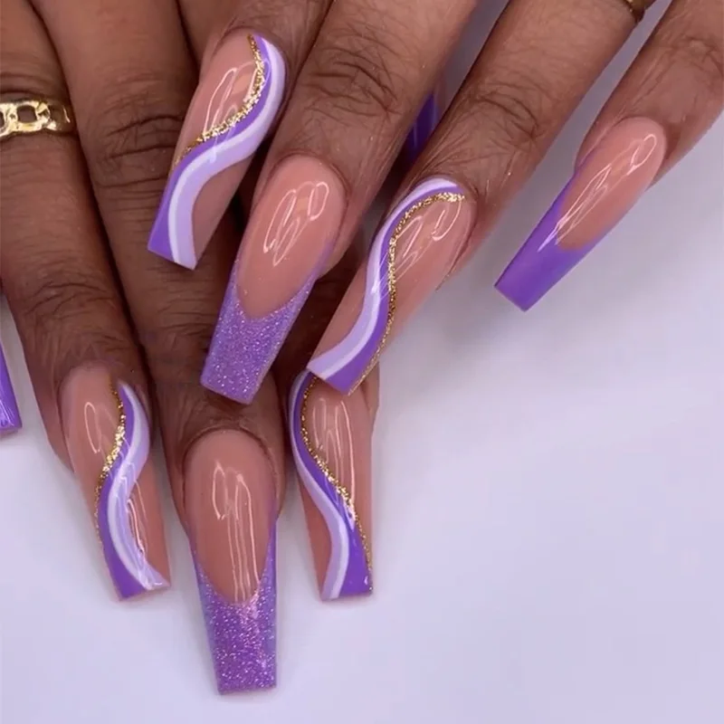 NA-059 New Wholesale 24pcs Full Cover False Nails Long Press On Luxury Customize False Nails, As picture show
NA-059 New Wholesale 24pcs Full Cover False Nails Long Press On Luxury Customize False Nails, As picture show
