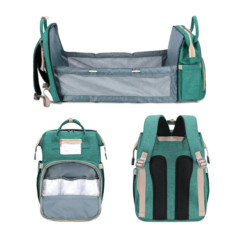 Fashion Designers Luxury Small Backpack Diaper Bag With Baby Crib, Wholesale 5 In 1 Baby Bed Dipers Bag/, Green
Fashion Designers Luxury Small Backpack Diaper Bag With Baby Crib, Wholesale 5 In 1 Baby Bed Dipers Bag/, Green