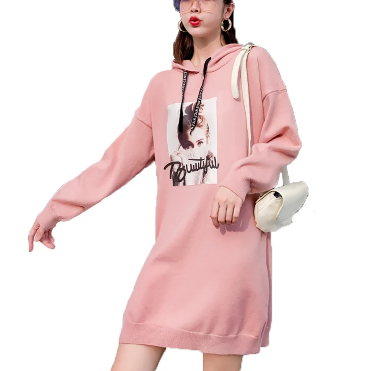 Long Print Knitwear Hoodie Sweatshirt Sweater Dress Fashion Custom Logo Oversized Knit Sweater Women, Customizable
Long Print Knitwear Hoodie Sweatshirt Sweater Dress Fashion Custom Logo Oversized Knit Sweater Women, Customizable