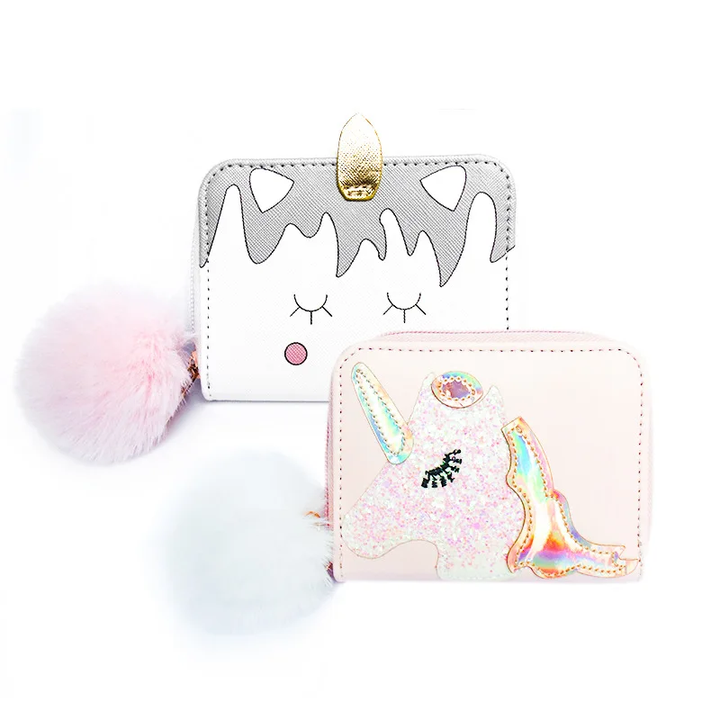 wholesale factory mini cute unicorn kids glitter coin purse glitter PU leather credit card wallet bag girls money bag, Pink
wholesale factory mini cute unicorn kids glitter coin purse glitter PU leather credit card wallet bag girls money bag, Pink