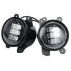 30W Dropship 4.5 Inch Round Led Car Angel Eyes Headlight RGB Fog Lamp for Motorcycles Jeeps ATVs Cars