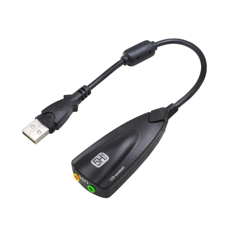 USB Sound Card 7.1 Channel 5HV2 3D Audio Card Adapter With microphone sound card, Black,white
USB Sound Card 7.1 Channel 5HV2 3D Audio Card Adapter With microphone sound card, Black,white