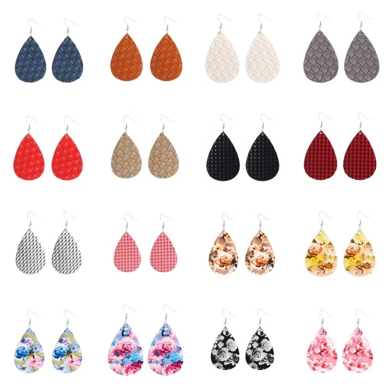 creative handmade light weight flower print teardrop earrings 2019 fashion leather earrings for women party wedding jewelry
creative handmade light weight flower print teardrop earrings 2019 fashion leather earrings for women party wedding jewelry