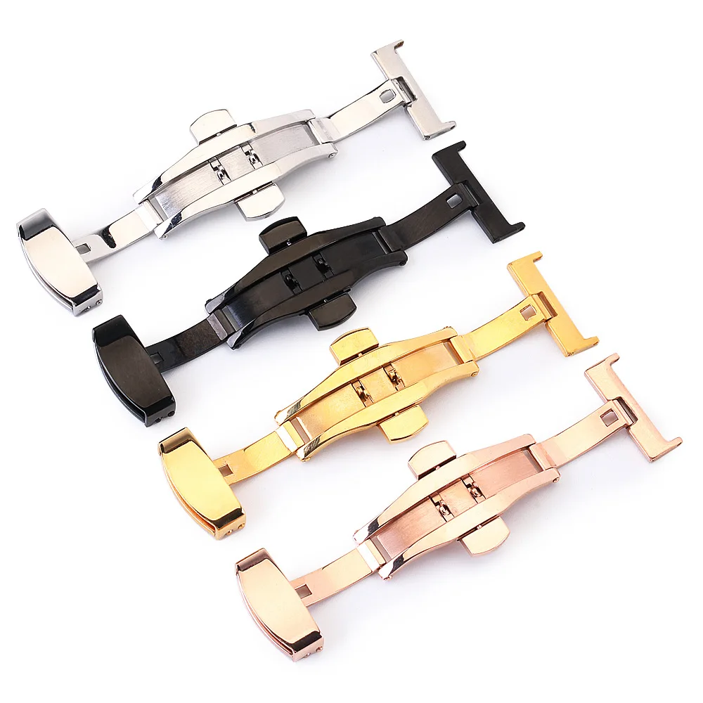 IVANHOE Watch Fold Buckle Double Click Butterfly Watchband Push Clasp 14/16/18/20/22/24mm Button Deployment Clasp Buckles Watch, Multi-color optional or customized
IVANHOE Watch Fold Buckle Double Click Butterfly Watchband Push Clasp 14/16/18/20/22/24mm Button Deployment Clasp Buckles Watch, Multi-color optional or customized
