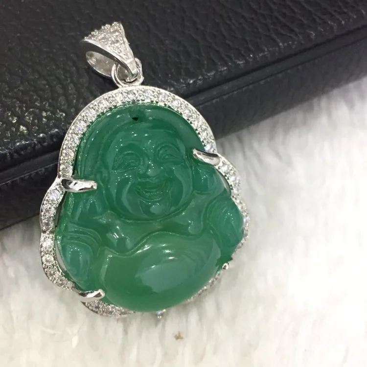 Jialin jewelry ins fashion S925 silver jade stone buddha head necklaces ladies cz green jade necklace
Jialin jewelry ins fashion S925 silver jade stone buddha head necklaces ladies cz green jade necklace