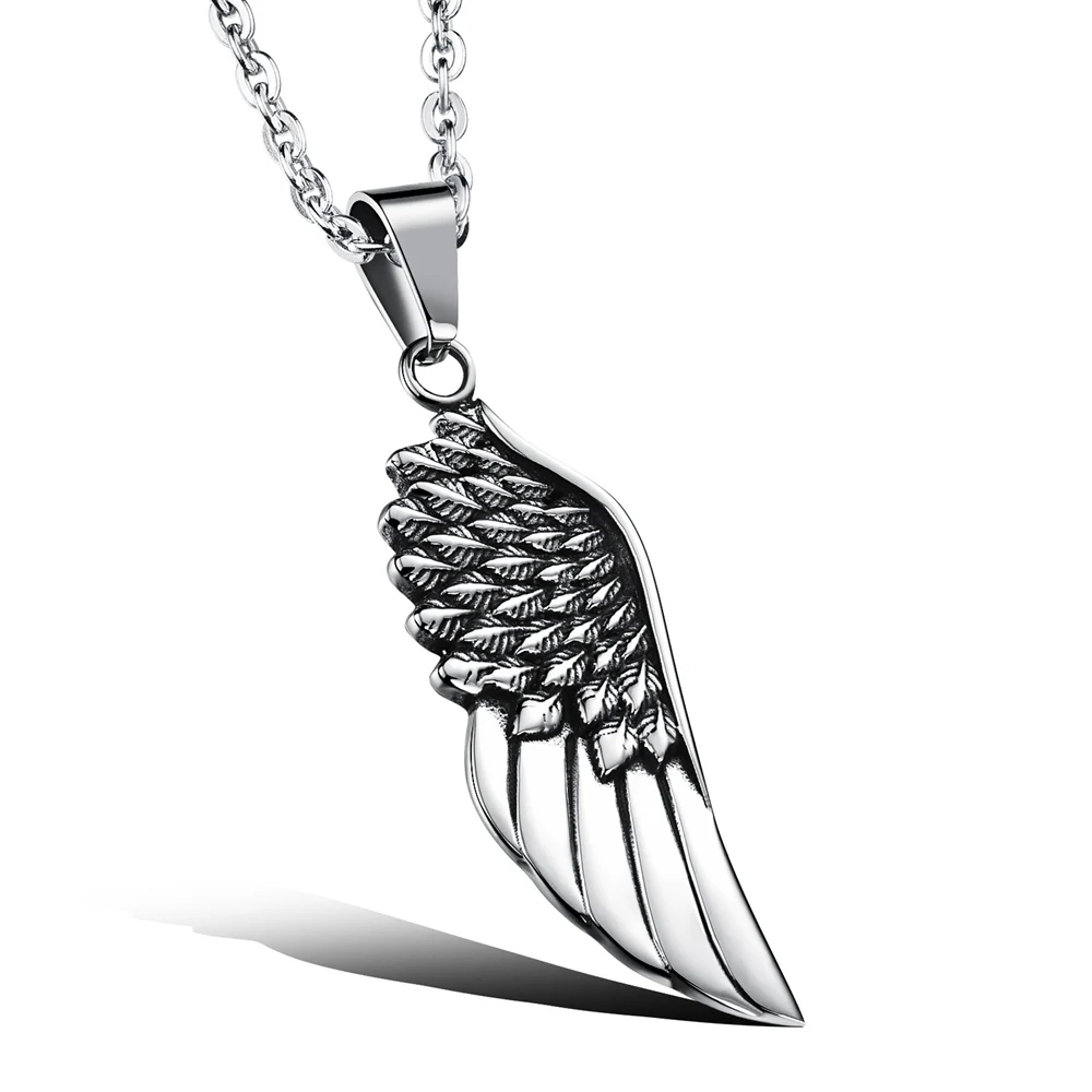 Personality Trendy Wing Shape Stainless Steel Men Pendant Necklace, Retrol steel,custom color
Personality Trendy Wing Shape Stainless Steel Men Pendant Necklace, Retrol steel,custom color