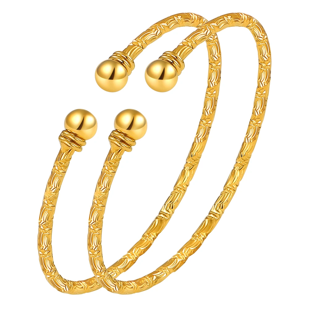 Ethlyn 2pcs/lot Unisex Simple Cuff Bracelet Yellow Gold Color Delicate Adjustable Bracelets Fashion Jewelry MY11
Ethlyn 2pcs/lot Unisex Simple Cuff Bracelet Yellow Gold Color Delicate Adjustable Bracelets Fashion Jewelry MY11