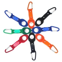 

Free Shipping Outdoor Silicone Buckle Hook Water Bottle Holder Clip EDC Climb Carabiner Belt Backpack Hanger Camping Hiking Tool