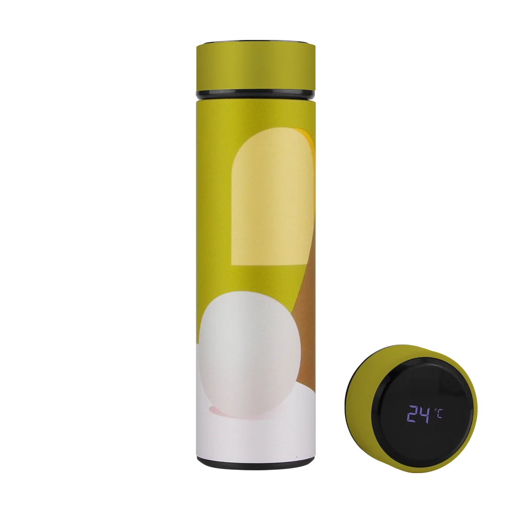 500ml Hot And Cold Drinks Smart Vacuum Insulated 304 Stainless Steel Water Bottle With Led Temperature Display Lid
500ml Hot And Cold Drinks Smart Vacuum Insulated 304 Stainless Steel Water Bottle With Led Temperature Display Lid