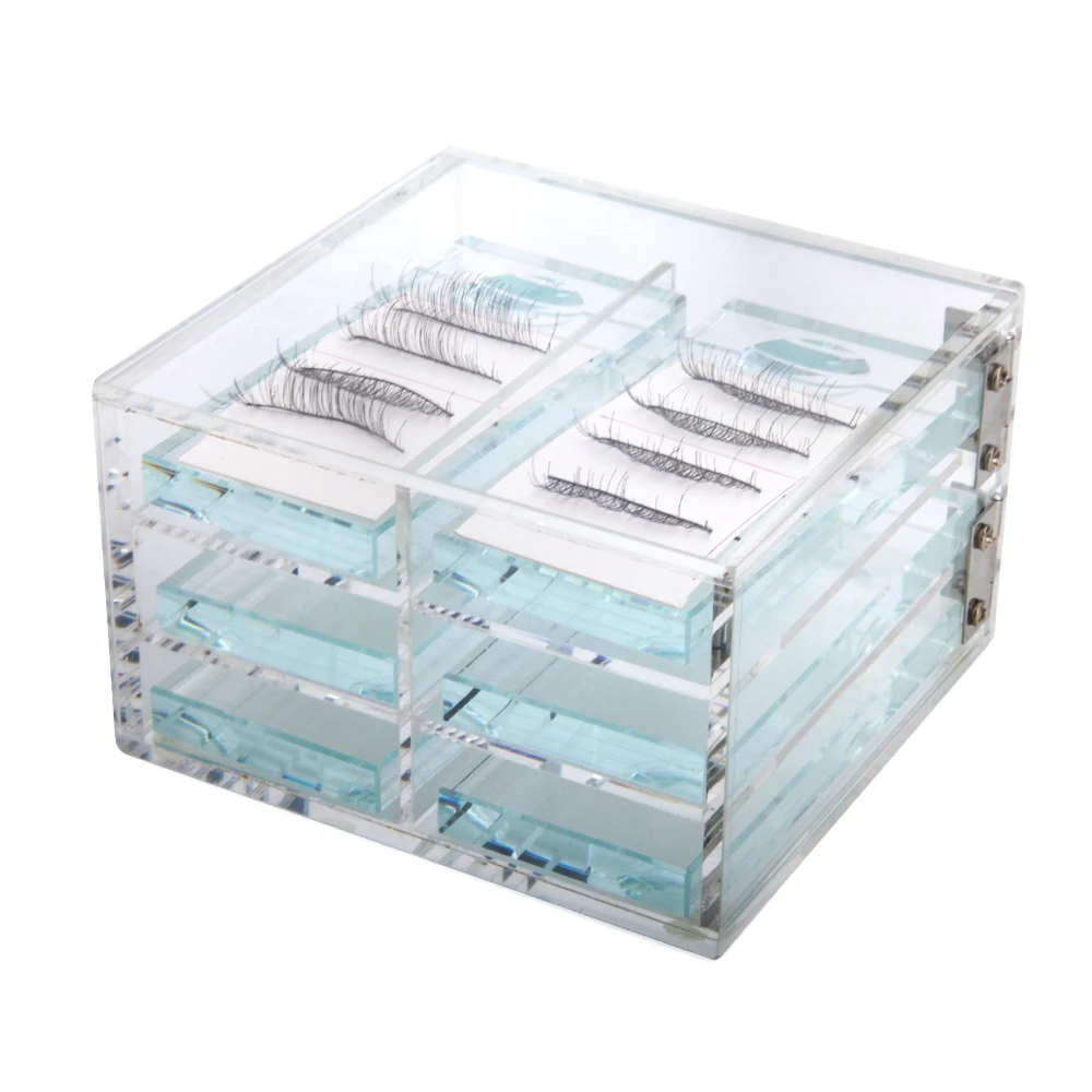 Factory Custom Clear Acrylic Eyelash Display Storage Box 
Factory Custom Clear Acrylic Eyelash Display Storage Box