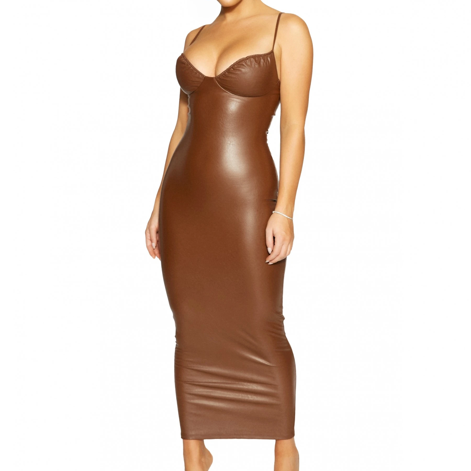 6417 Women's Spring Summer Pu Leather Formal Brown Dress Sleeveless Backless Bandage Robe Fashion Soft Christmas Vestidos
6417 Women's Spring Summer Pu Leather Formal Brown Dress Sleeveless Backless Bandage Robe Fashion Soft Christmas Vestidos