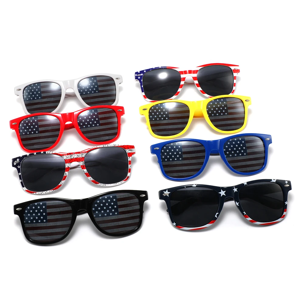 2022 new arrival trendy flag eyewear independence day glass summer eyeglasses men fashion sunglasses for women, 9 colors
2022 new arrival trendy flag eyewear independence day glass summer eyeglasses men fashion sunglasses for women, 9 colors