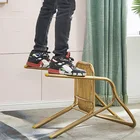 Chair Brass Color Metal Frame Outdoor Dinning Chair For Hotels