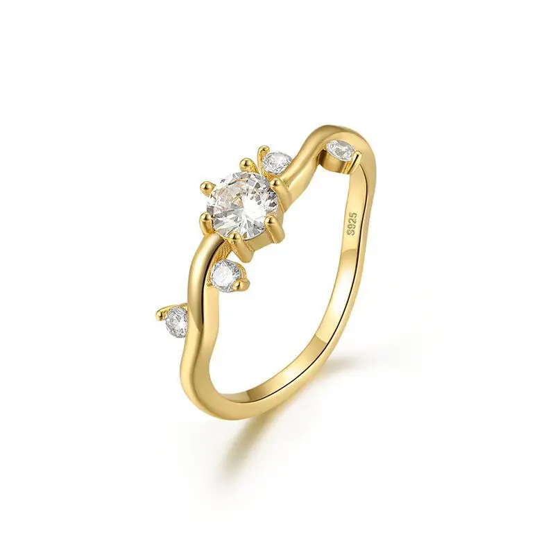Wholesale Fashion Jewelry 925 Sterling Silver Flower Diamond Ring Statement Luxury 18K Gold Plated Zircon Engagement Ring Women
Wholesale Fashion Jewelry 925 Sterling Silver Flower Diamond Ring Statement Luxury 18K Gold Plated Zircon Engagement Ring Women