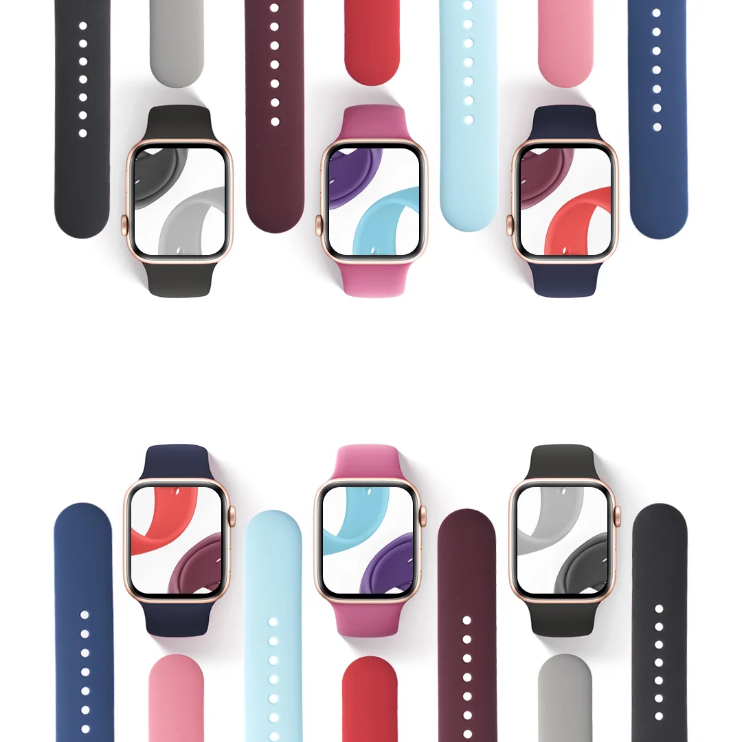 2021 Hot Selling Rubber Silicone Smart watch band For Apple Watch Strap, 58 colors
2021 Hot Selling Rubber Silicone Smart watch band For Apple Watch Strap, 58 colors