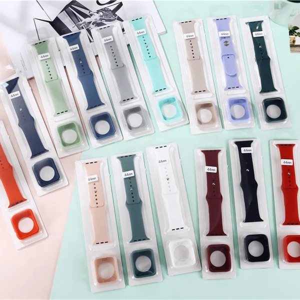 Silicone Smart Wrist Watch Bands Protective Case for Apple Watch Strap Series 6 5 4 for Iphone Iwatch Wristband 38 40 42 44 mm
Silicone Smart Wrist Watch Bands Protective Case for Apple Watch Strap Series 6 5 4 for Iphone Iwatch Wristband 38 40 42 44 mm