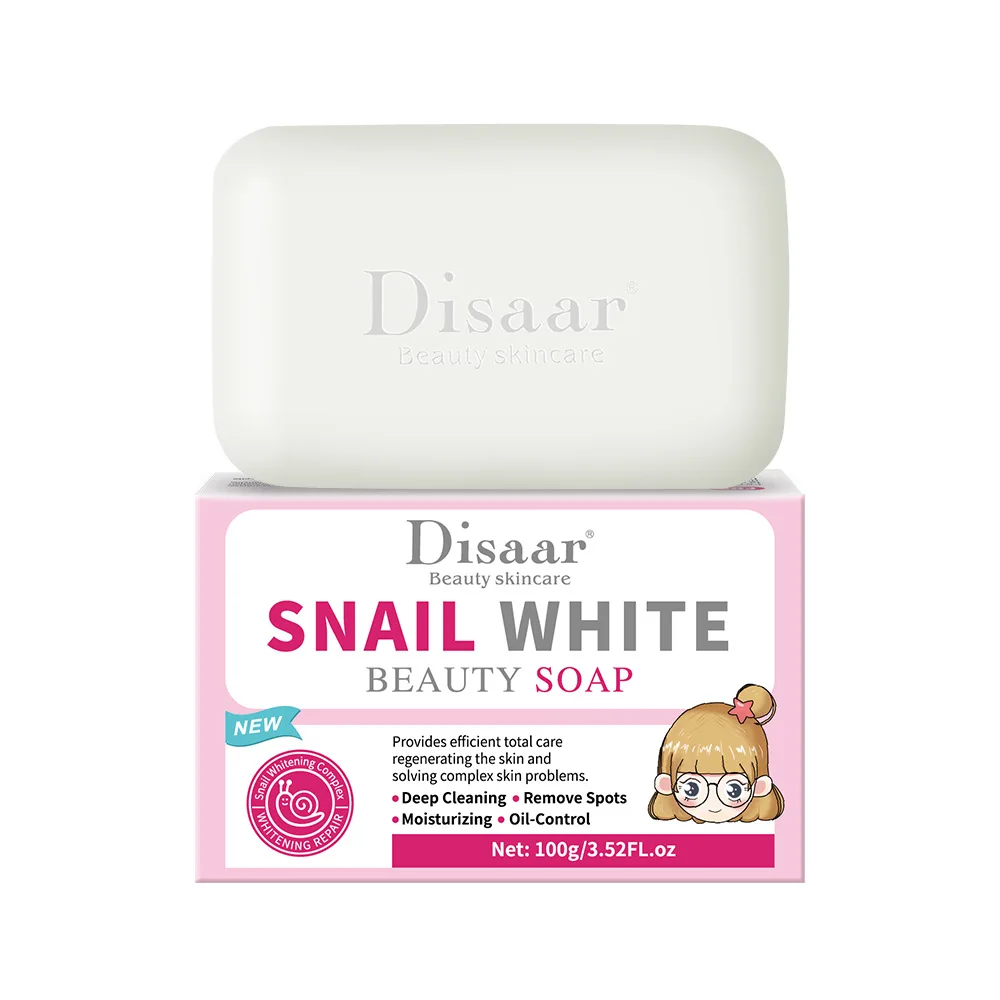 100g Skin Care Organic Face Whitening Deep Cleaning Natural Snail White Soap For Black Skin
100g Skin Care Organic Face Whitening Deep Cleaning Natural Snail White Soap For Black Skin