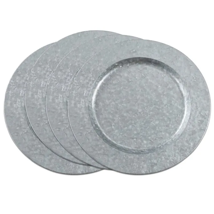 Home organizer Wedding Party Matching Napkins Plates Galvanized Metal Plate Vintage Table 13" Charger Plate
Home organizer Wedding Party Matching Napkins Plates Galvanized Metal Plate Vintage Table 13" Charger Plate