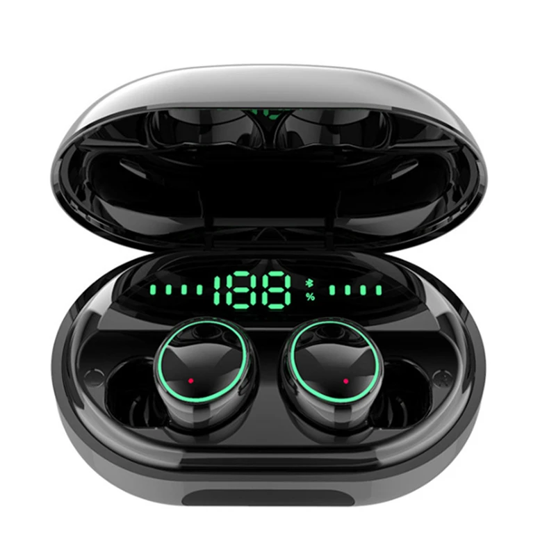 Original C5s TWS Mini Earbuds Led Wireless Earphone IPX8 waterproof In Ear Auricularess Blue tooth With 3500mAh Charger Box, Black
Original C5s TWS Mini Earbuds Led Wireless Earphone IPX8 waterproof In Ear Auricularess Blue tooth With 3500mAh Charger Box, Black