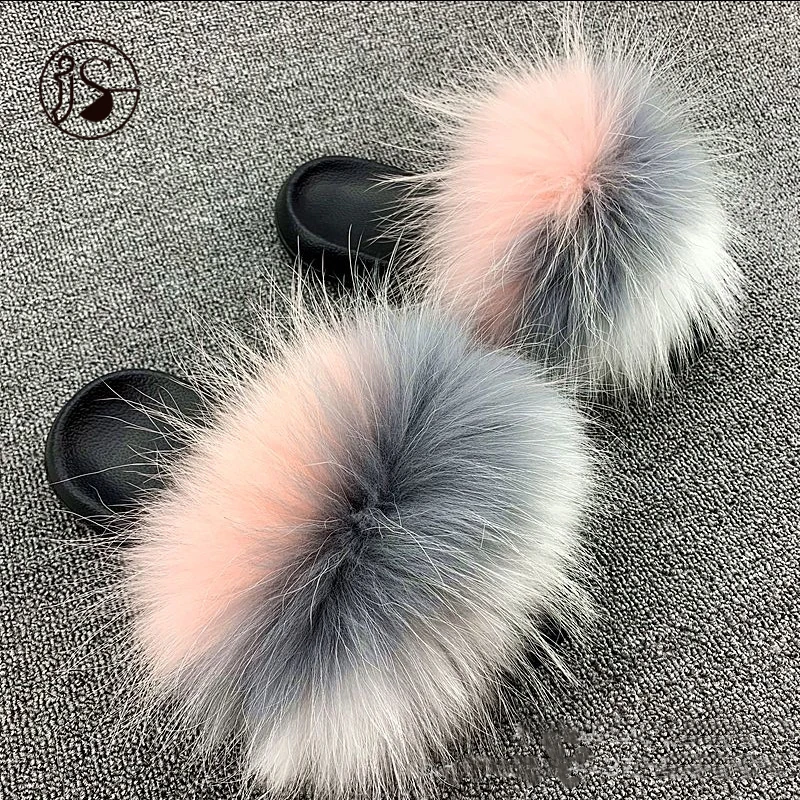 Real raccoon fur slippers 2021 Colorful fur slides custom soft warm women slippers home slippers, Picture
Real raccoon fur slippers 2021 Colorful fur slides custom soft warm women slippers home slippers, Picture