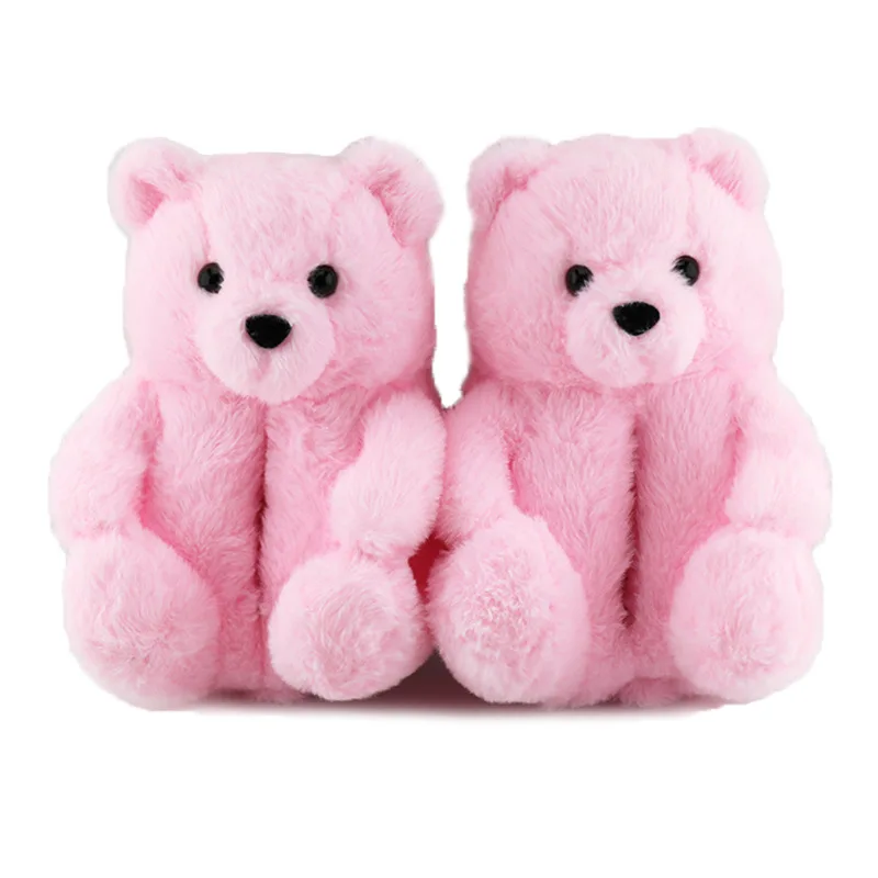 European And American Winter Warm Cartoon Adult Teddy Bear Plush Slippers For Women Girls, As photo show
European And American Winter Warm Cartoon Adult Teddy Bear Plush Slippers For Women Girls, As photo show