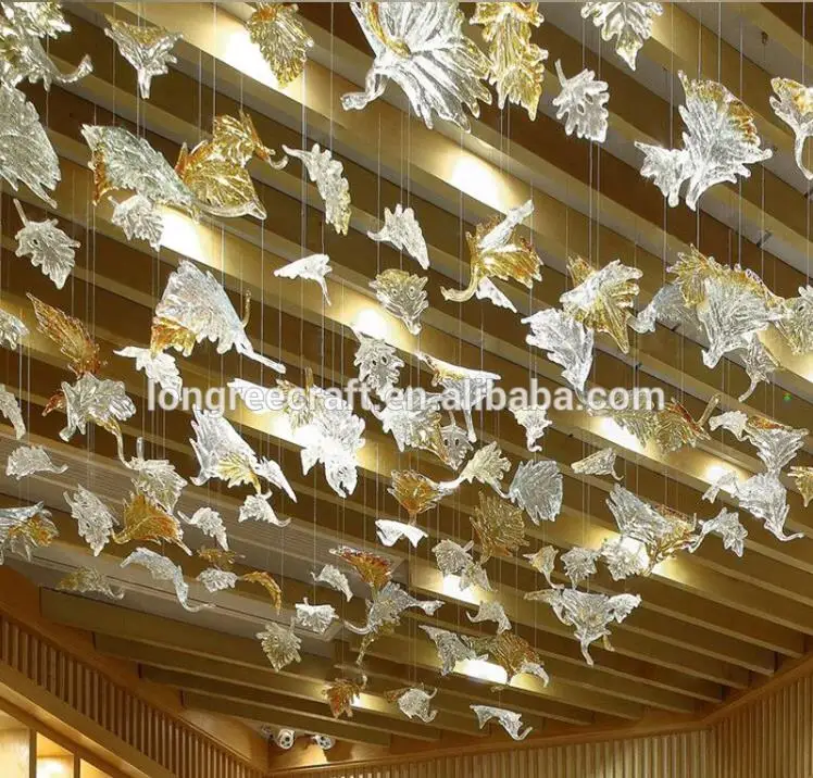 GIRBAN Hot Maple Leaf Hotel Home Decor chandeliers and lamps Contemporary Blown Glass Art pendant Chandelier Lighting decoration, Support customization
GIRBAN Hot Maple Leaf Hotel Home Decor chandeliers and lamps Contemporary Blown Glass Art pendant Chandelier Lighting decoration, Support customization