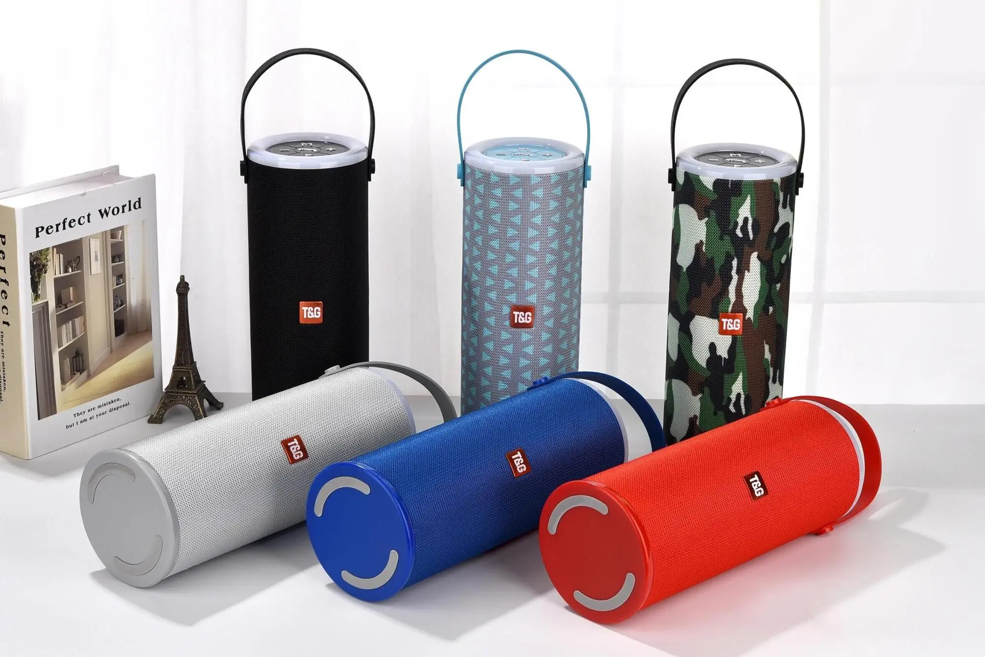 2019 New arrival TG513 outdoor subwoofer bass wireless portable bluetooth speaker with colorful LED light - ANKUX.COM