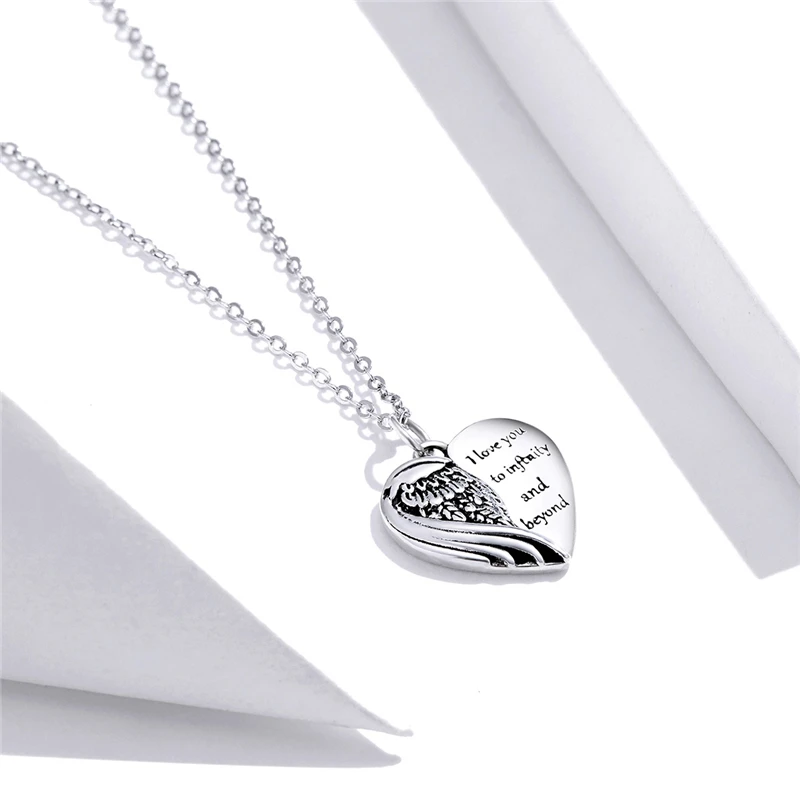 Fashion 925 Sterling Silver Women Jewelry Pendant Half Feather Half Heart Chain Link Necklace
Fashion 925 Sterling Silver Women Jewelry Pendant Half Feather Half Heart Chain Link Necklace