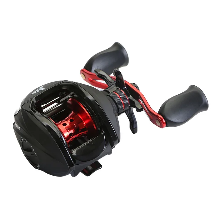 Fishing baitcasting reel rubber handle knob magnetic brake bait casting reels, Black+red
Fishing baitcasting reel rubber handle knob magnetic brake bait casting reels, Black+red