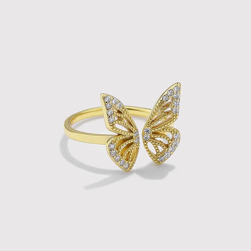 925 sterling silver resizable butterfly rings luxury diamond wedding rings for women gold plated adjustable rings jewelry
925 sterling silver resizable butterfly rings luxury diamond wedding rings for women gold plated adjustable rings jewelry