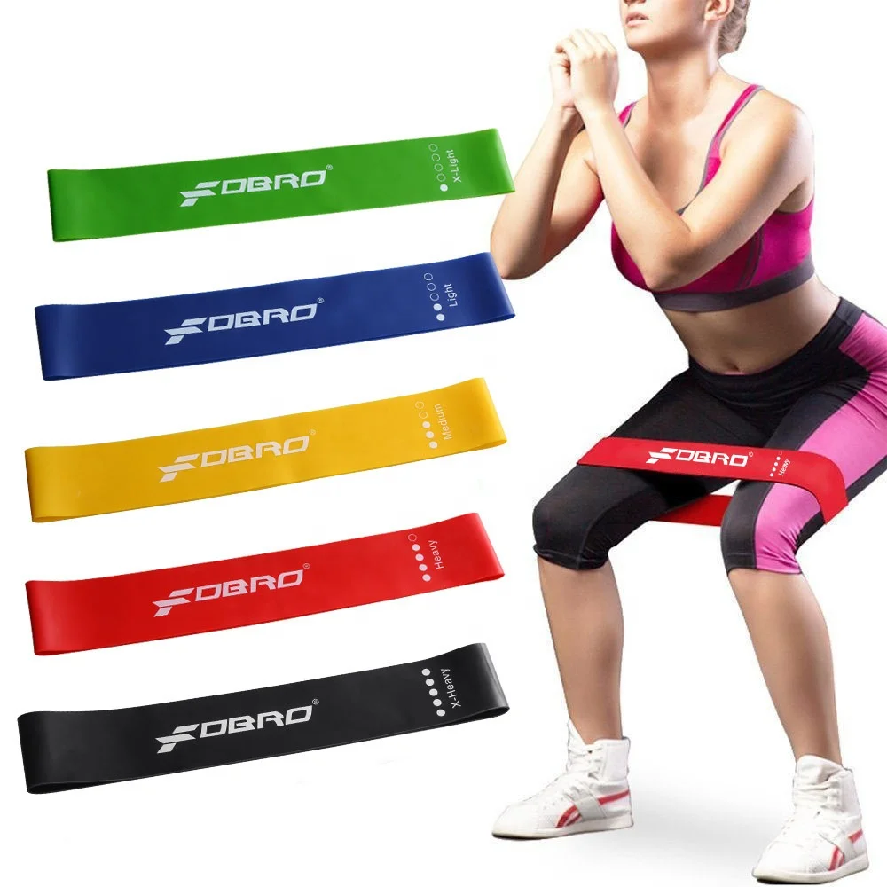 Gym fitness equipment custom printed logo exercise resistance band loops sets, Black/red/yellow/green/blue
Gym fitness equipment custom printed logo exercise resistance band loops sets, Black/red/yellow/green/blue