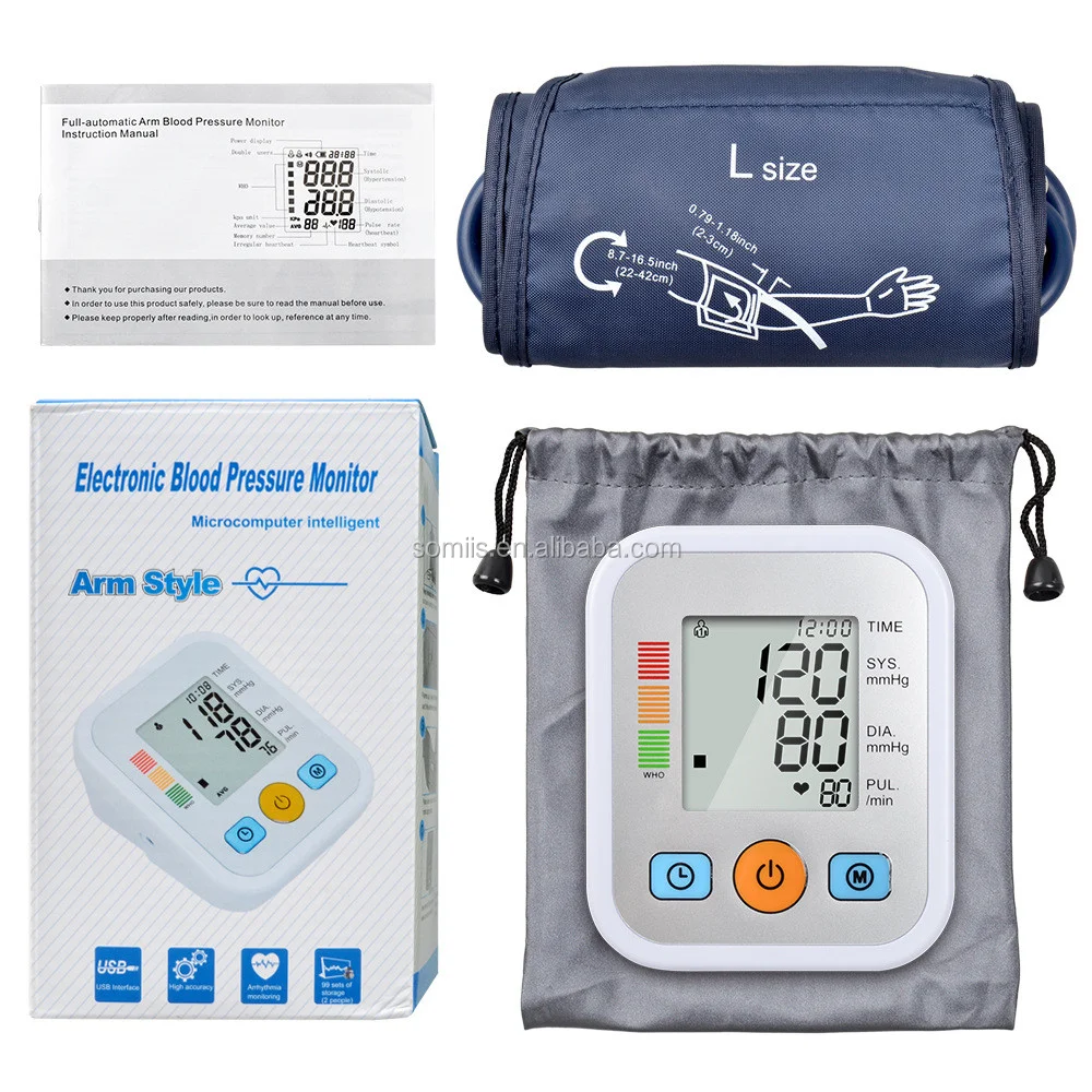 Home Health Care Blood Pressure Monitor Upper Arm Blood Pressure Meter sphygmomanometer Tonometer for measure Tensiometro