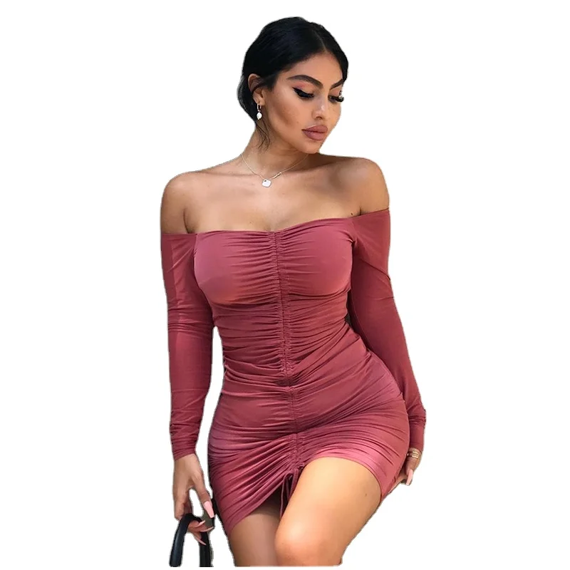 2020 High Quality Sexy Women Dress Off Shoulder Backless Sexy Dress Women Party Club Casual Bodycon Elegant Dresses Clothes
2020 High Quality Sexy Women Dress Off Shoulder Backless Sexy Dress Women Party Club Casual Bodycon Elegant Dresses Clothes