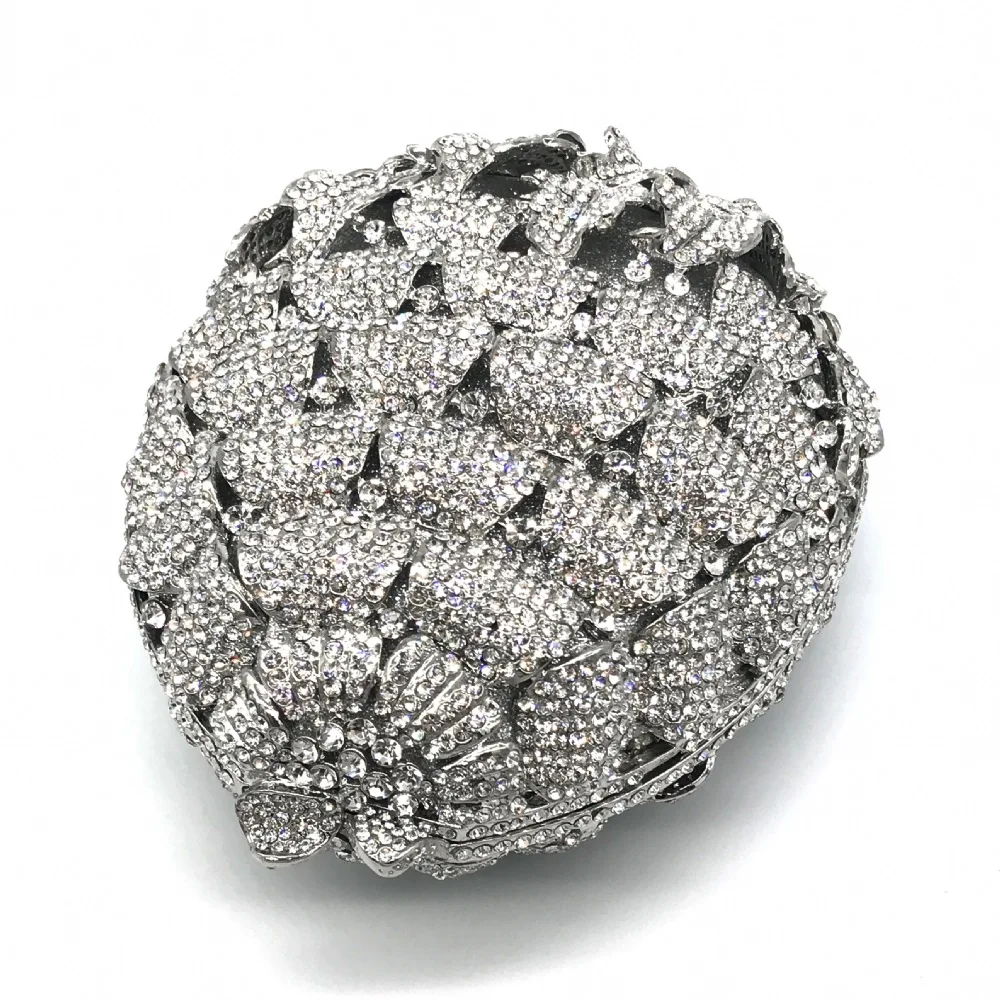 Silver Color Shine Pineapple Flower Clutch Banquet Party Evening Handbag Diamonds Handmade Purse Bags/, Black
Silver Color Shine Pineapple Flower Clutch Banquet Party Evening Handbag Diamonds Handmade Purse Bags/, Black