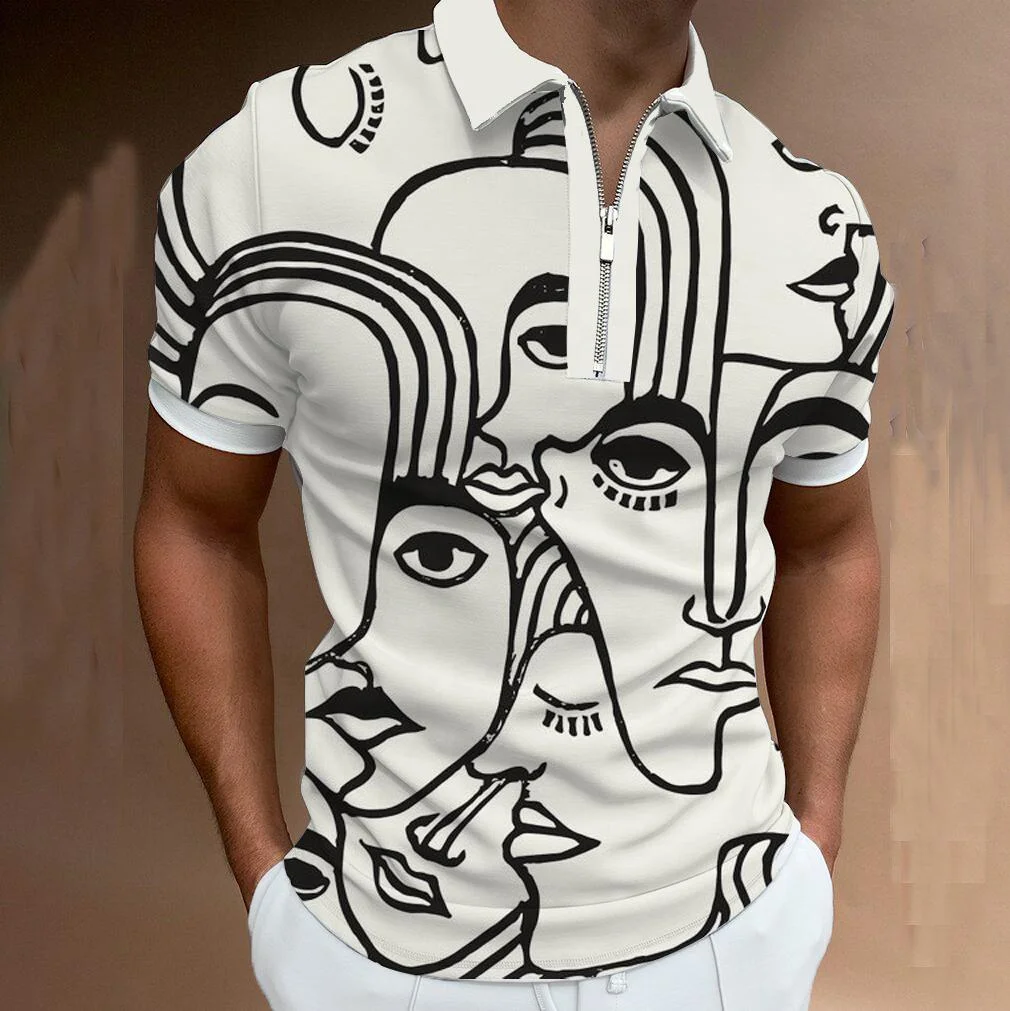 J&H fashion New Arrivals Plus Size Shortsleeve Graphic tees Collar Zipper Polo Shirt Top Ropa de Hombre Casual Clothing, 4 colors as picture
J&H fashion New Arrivals Plus Size Shortsleeve Graphic tees Collar Zipper Polo Shirt Top Ropa de Hombre Casual Clothing, 4 colors as picture