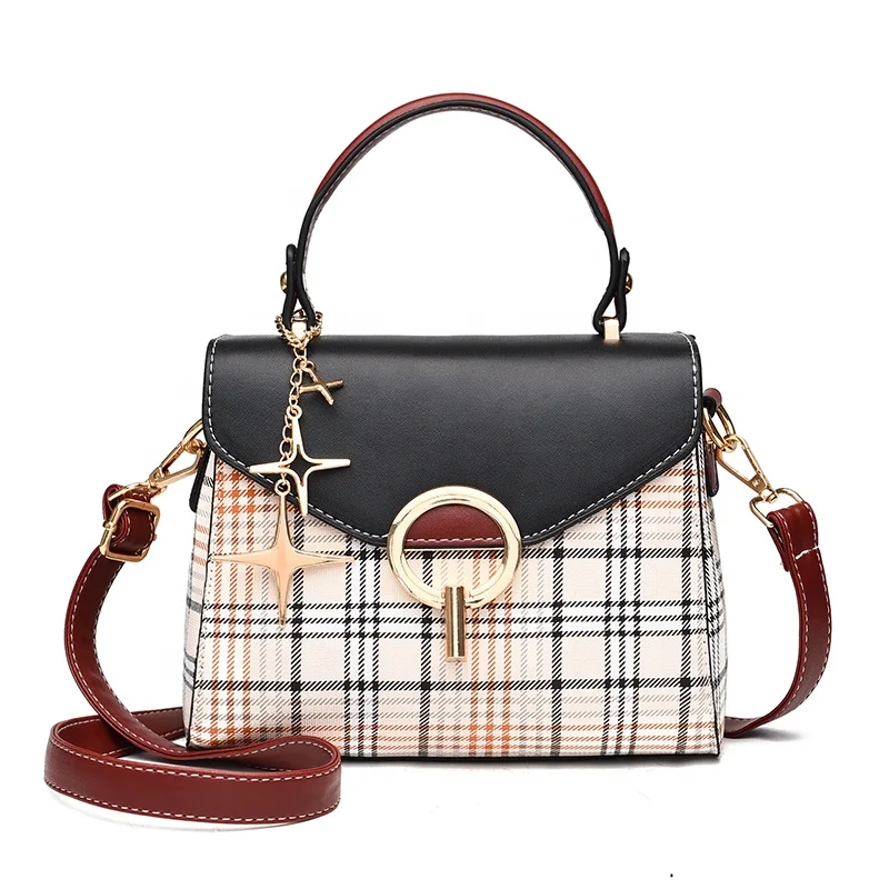 Elegant Hot Sale Crossbody PU Women Cross Star Plaid Saddlebag Handbag, Black, red, creamy-white 
Elegant Hot Sale Crossbody PU Women Cross Star Plaid Saddlebag Handbag, Black, red, creamy-white