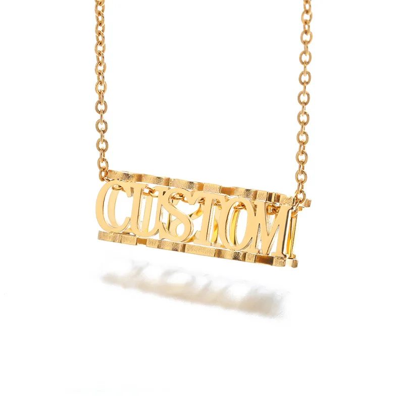 DIY Four-Sided Letter Pendant Necklace Three-Dimensional Stainless Steel with Zircon Stone and Beads Chain for Jewelry
DIY Four-Sided Letter Pendant Necklace Three-Dimensional Stainless Steel with Zircon Stone and Beads Chain for Jewelry