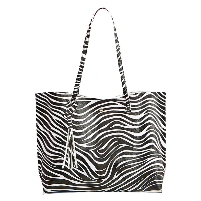 Zebra Print Women Shopping Hand Bags Soft Faux Leather Tassel Large Crossbody Totes Foldable Shoulder Tote Bag, 7 colors
Zebra Print Women Shopping Hand Bags Soft Faux Leather Tassel Large Crossbody Totes Foldable Shoulder Tote Bag, 7 colors