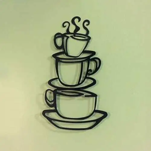 Yinfa Coffee Cup Silhouette Metal Wall Art For Home Decoration Restaurants Gifts Black
Yinfa Coffee Cup Silhouette Metal Wall Art For Home Decoration Restaurants Gifts Black