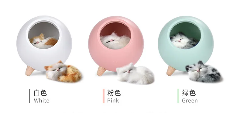 Pet Cat Room Bedroom Table Cartoon Creative Modern Lovely Led Usb Charging Atmophere Small Night Lights