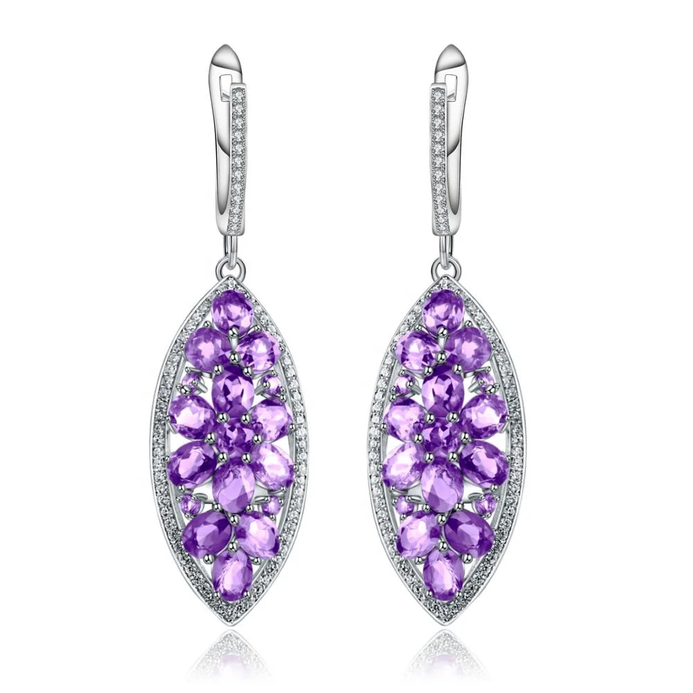 Abiding Natural Amethyst Gemstone 925 Sterling Silver Fashion Drop Earrings Jewelry Piercing For Women
Abiding Natural Amethyst Gemstone 925 Sterling Silver Fashion Drop Earrings Jewelry Piercing For Women