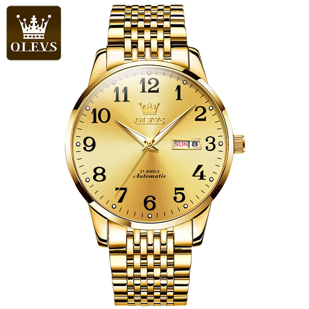 OLEVS 6666 custom oem logo Wholesale Good Quality waterproof Promotional White Dial Automatic Mechanical Watch for Men
OLEVS 6666 custom oem logo Wholesale Good Quality waterproof Promotional White Dial Automatic Mechanical Watch for Men
