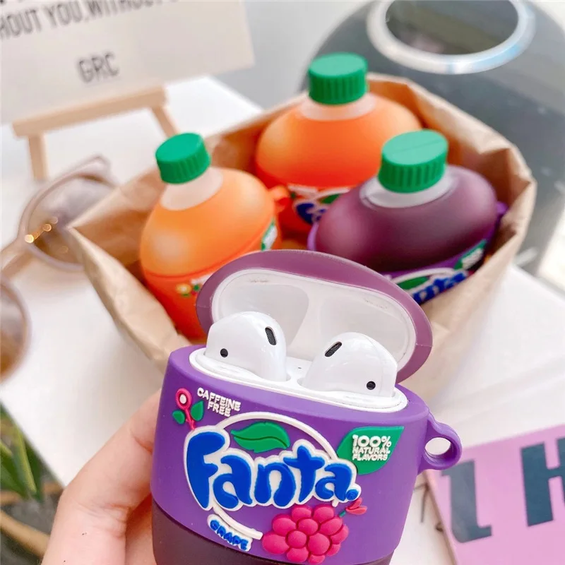 2020 Fashion 3D Customs Cute Designer Drink Juice Bottle Silicone Wireless Earphone Case Protect Cover For AirPods 1 2 pro, Multi colors
2020 Fashion 3D Customs Cute Designer Drink Juice Bottle Silicone Wireless Earphone Case Protect Cover For AirPods 1 2 pro, Multi colors