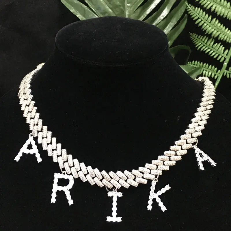 Hot Sale Custom Initial Necklace Fine Jewelry Shine Stone Letter Pendants ZC Ice Out Chain Necklace, Picture shows
Hot Sale Custom Initial Necklace Fine Jewelry Shine Stone Letter Pendants ZC Ice Out Chain Necklace, Picture shows