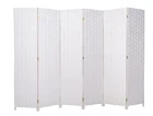 Room Divider Privacy Screen Wide Foldable Panel Partition Wall Divider, Double Room Dividers and Folding Wall