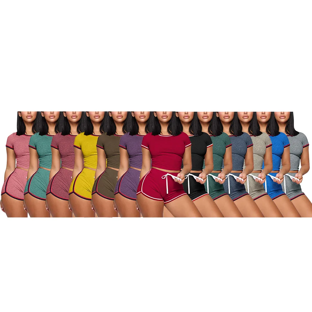 Solid color stitching female jogging tracksuit 2 piece outfits Amazon running sports two piece set women clothing
Solid color stitching female jogging tracksuit 2 piece outfits Amazon running sports two piece set women clothing
